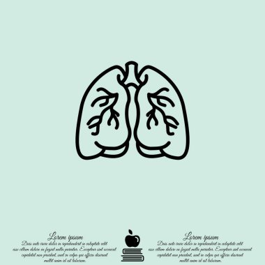 İnsan akciğerleri simgesi