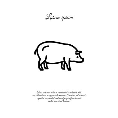 Domuz web satırı simgesi