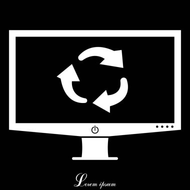 döndürme oklarını daire simgesi