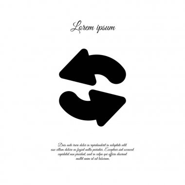 iki dairesel ok simgesi