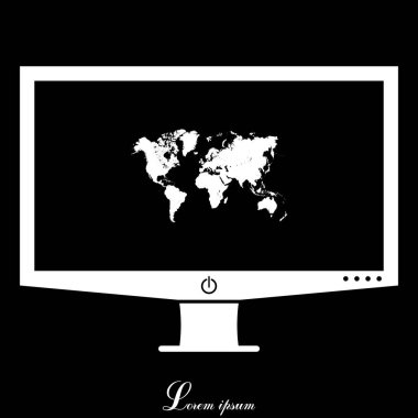 Dünya haritası illüstrasyonu