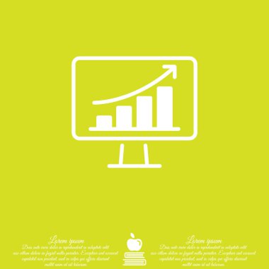 Web satırı simgesi. Monitör 