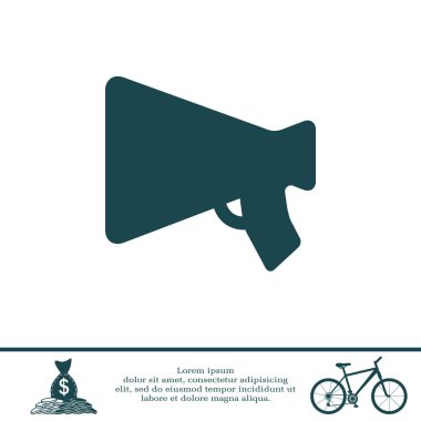 Tasarım megafon simgesinin