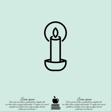 Mumlar basit simgesi