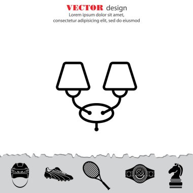 Duvar ışık, aplik satırı simgesi