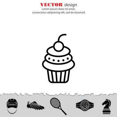 Cupcake tatlı simgesi