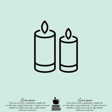 Simge iki yanan mumlar