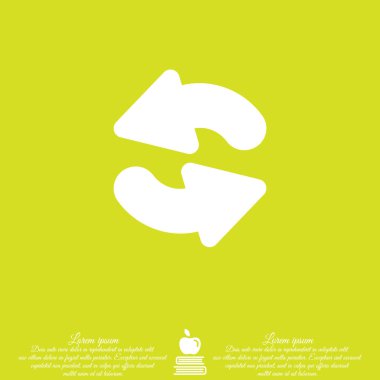 iki dairesel ok simgesi