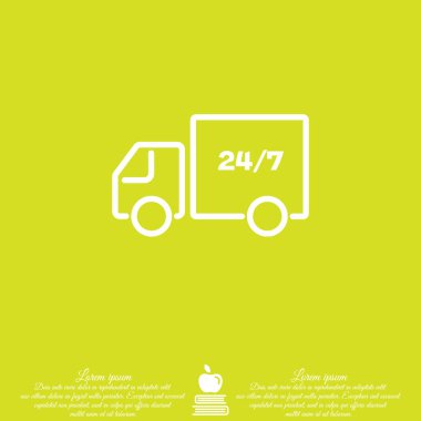 Web satırı simgesi. nakliye