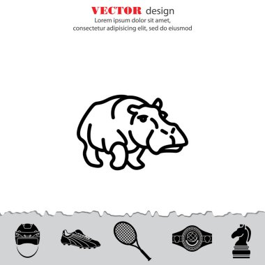 Su aygırı web satırı simgesi