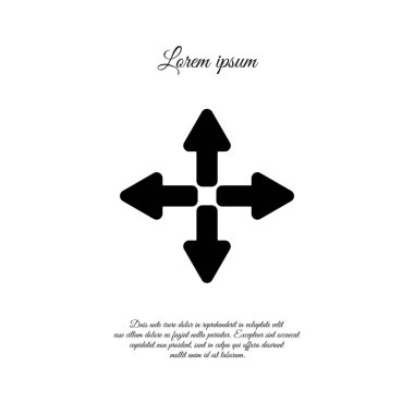 Web satırı simgesi. Oklar