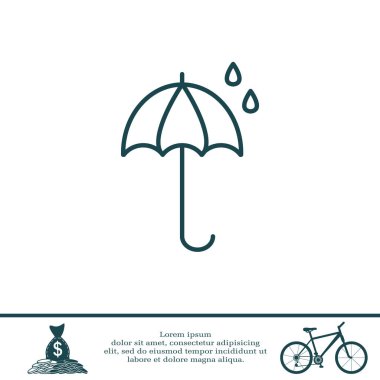 basit şemsiye simgesi