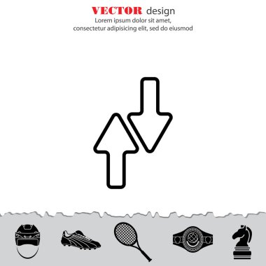 Web satırı simgesi. Oklar