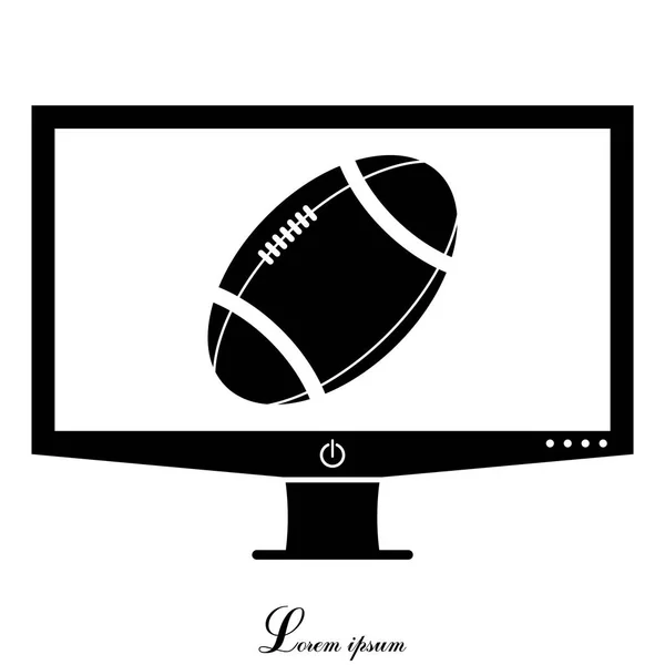 American-Football-Ball-Ikone — Stockvektor