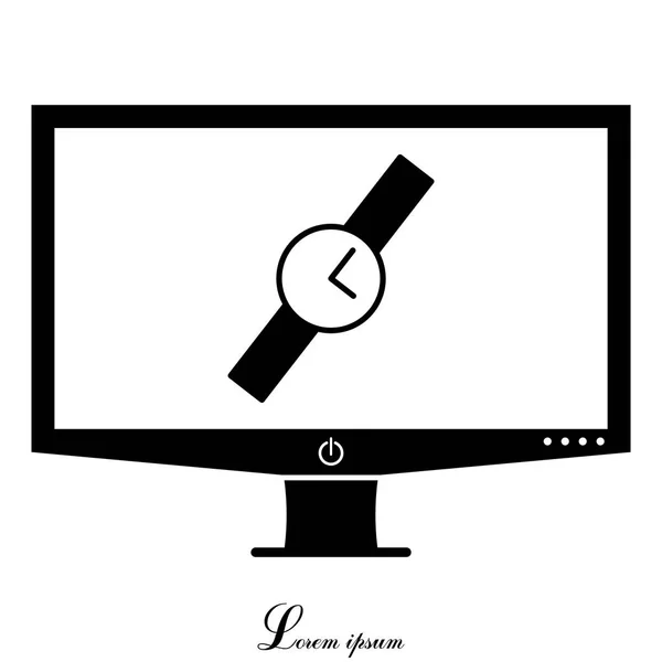 Polshorloge web pictogram — Stockvector