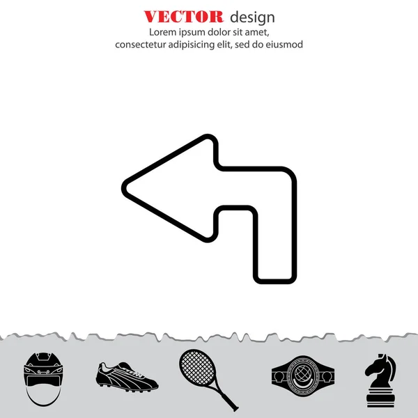 Flecha arriba-izquierda icono — Vector de stock