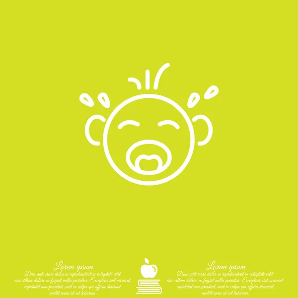 Conception de l'icône bébé . — Image vectorielle
