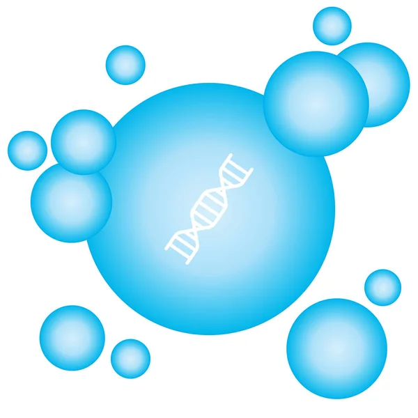 Dna-Molekülzeichen — Stockvektor