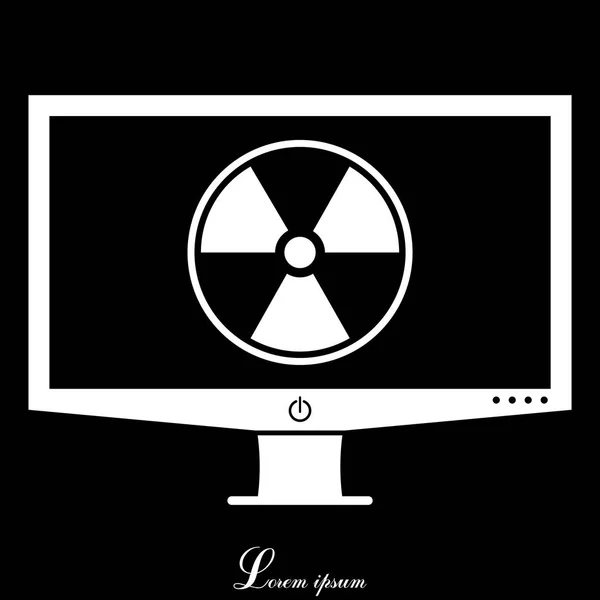 Значок радиационной опасности — стоковый вектор