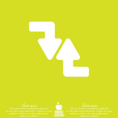 Web satırı simgesi. Oklar