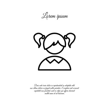 Kız öğrenci web simgesi