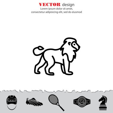 Aslan web satırı simgesi