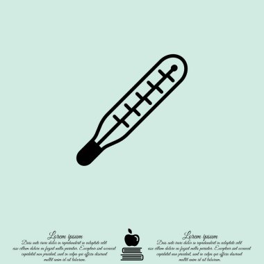 Web simgesi. Termometre