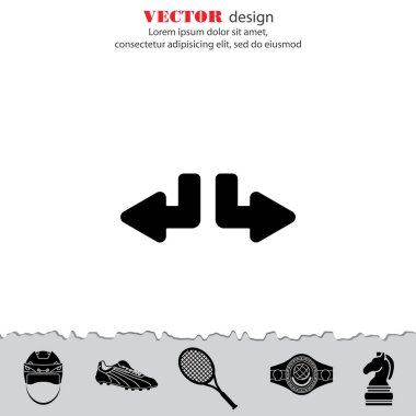 Web satırı simgesi. Oklar