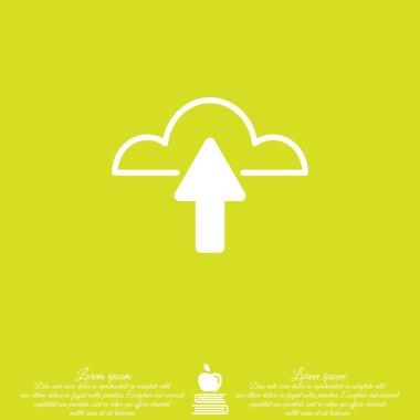 Web satırı simgesi. Bulut upload