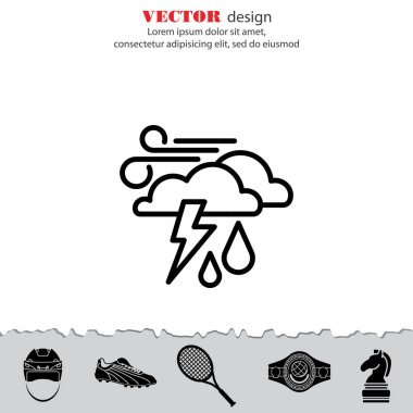 Thunderclouds, rüzgarlı hava