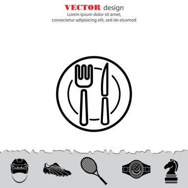 Çatal bıçak takımı web satırı simgesi