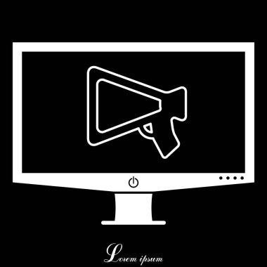 Tasarım megafon simgesinin