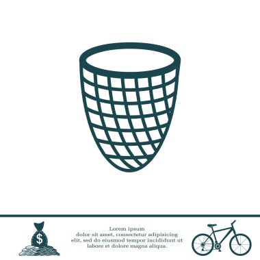 Çöp kutusu satırı simgesi web