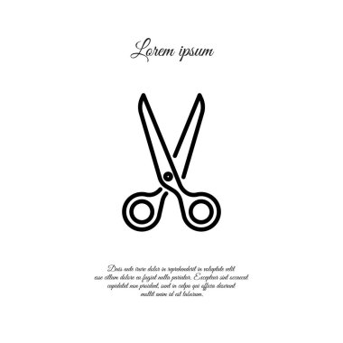 Makas web satırı simgesi