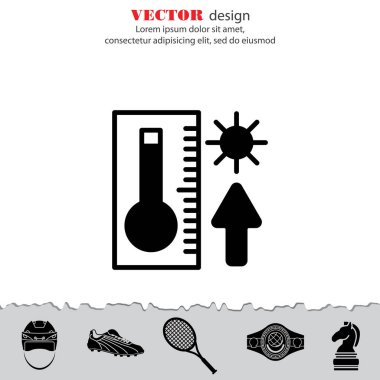 Web simgesi. Termometre