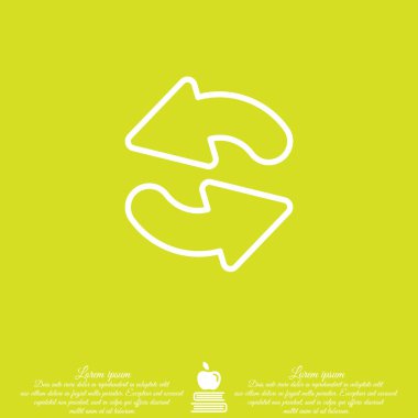 iki dairesel ok simgesi