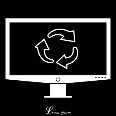 döndürme oklarını satırı simgesi