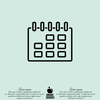 Takvim satırı simgesi