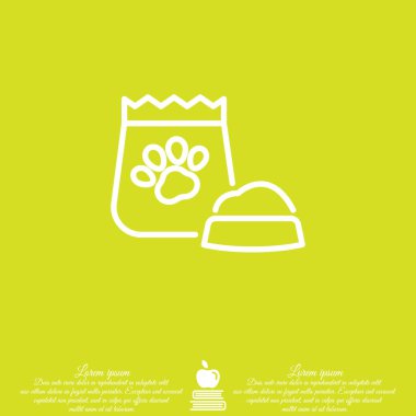 evde beslenen hayvan yiyecek simgesi