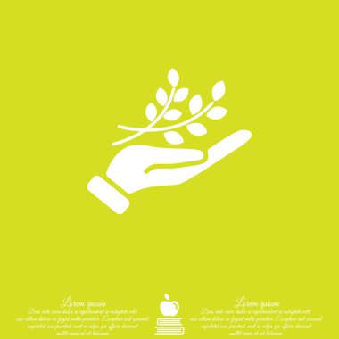 yaprakları el simgesi ile şube