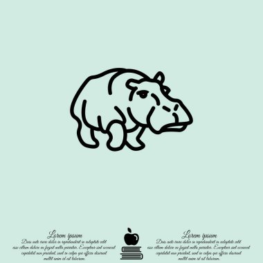 Su aygırı web satırı simgesi