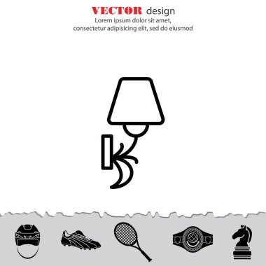 Duvar ışık, aplik satırı simgesi