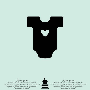 Web satırı simgesi. Bebek giysileri