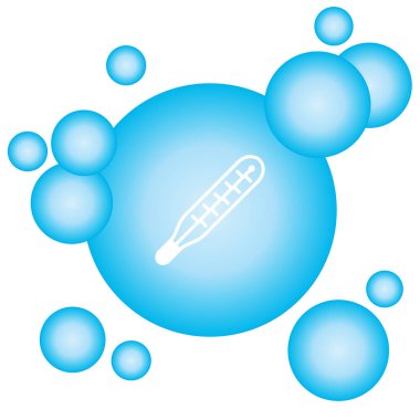 Web simgesi. Termometre