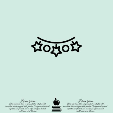 Noel ışıkları web satırı simgesi