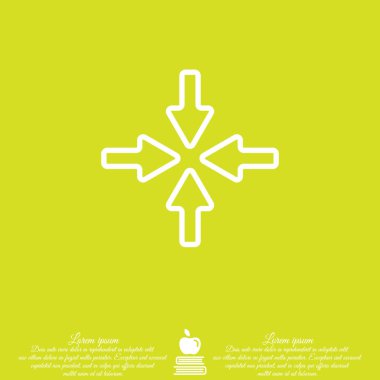 dört ok satırı simgesi