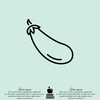 Patlıcan web satırı simgesi