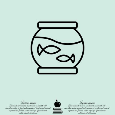 Akvaryum web satırı simgesi