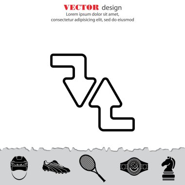 Web satırı simgesi. Oklar