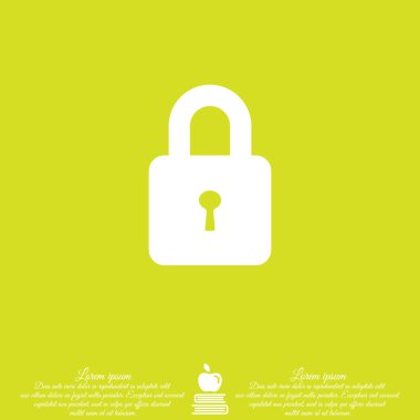 Web satırı simgesi. Asma kilit